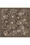 Floral Print pure Silk twill scarf 9409d 84 - 5