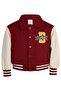 1986 Dinosaur Emblem 6-9 Years Old Jacket - Burgundy 9-10 Years Old