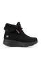 Women's Suede Fur Short Sports Boots Ss001-0478 Black