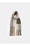 Tassel Detailed Plaid Patterned Women's Scarf