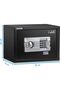 A4 Document Size Safe Box with Key and Pin Code Keypad (25x35x25cm) Black - 3