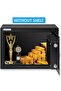 A4 Document Size Safe Box with Key and Pin Code Keypad (25x35x25cm) Black - 4
