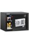 A4 Document Size Safe Box with Key and Pin Code Keypad (25x35x25cm) Black - 7