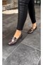Platinum Wrinkled Buckle Women's Casual Ballerinas - 3