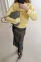 Women's Oversize Sweatshirt Vintage Vibes Printed Yellow – Crew Neck, 3 Thread Rastering - 5