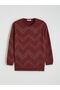 Vizyon New Season Crew Neck Patterned Women's Knitwear Sweater - 5