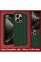 For iPhone 16 Pro Max Magnetic Finger Grip Shockproof Case (Dark Green) - 8