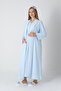 Quilted Dressing Gown, Long Sleeve Maternity Nightgown Set of 2 - 2