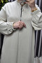 Women's Hijab Clothing Plus Size Zippered Jumbo Long Tunic - 2