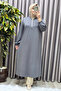 Women's Hijab Clothing Plus Size Zippered Jumbo Long Tunic - 4
