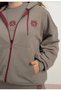 Limi Young Girl Children's Soft Textured Zippered K Hooded 2-Piece Tracksuit Set - 3