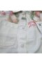 Cichlid Girls' 3-Piece Set Floral Print Denim Jacket, Soft Canvas Cargo Pants and Sweatshirt - 4