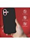 iPhone 16 Liquid Silicone Case with Microfiber Lining (Color Black) - 7