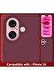 iPhone 16 Pro Max Liquid Silicone Case (Color Burgundy) - 6