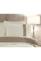 100% Cotton Linen Banded Puffy Stripe Double Duvet Cover Set - 3