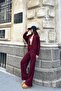 Modal Fabric Zippered Cardigan, Elastic Waist Trousers Set - 7