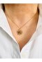 Steel Gold Flower Necklace 45 cm - 2