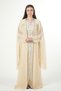 Moroccan chiffon caftan two pieces with a belt on the waist women kaftan dress