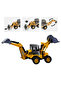 Toy Friction Excavator Bucket Forklift Digger and Loader Construction Work Machine Set - 2