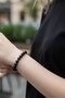 Black Unisex Natural Stone Bracelet (Choose Size) (Onyx Stone) 8 mm Quality - 4