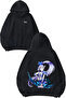 Mlbb Miya Design Backpack Printed Black Hooded Sweatshirt