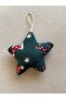 Christmas Tree Ornament Star – Handmade, Fiber-Filled, Fabric Surface (Blue/Green) - 2