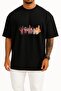 Oversized Eleven Foreign Things Chest Design Unisex T-Shirt