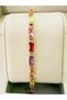 Colorful Stone Steel Gold Bracelet (Model 22) - 5
