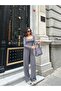 Pool Neckline Long Sleeve Blouse and Elastic Waist Pants Two-Piece Set
