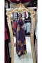 Patterned Velvet Dress - 4