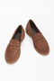 Women's Brown Classic Loafer Shoes - 3