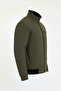 Men's Regular Fit Ribbed Inner Pocket Zippered Water Repellent Basic Casual Jacket Style Coat - 3