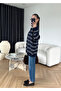 Navy Blue - Anthracite Polo Neck Sweater - 241248 - 3