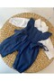 Baby Girl Shirt Denim Jumpsuit - 2