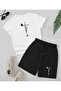 Women's Printed Oversized Shorts Set