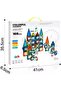 168-Piece Magnetic Building Blocks Set Big Size STEM Construction Tiles Toy for Kids Creativity Play - 2