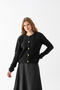 Soft Towel Texture Knitwear Cardigan - Stylish Cardigan Model with Gold Button Detail - Women's Cardigan - 3