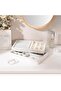 Set of 2 Stackable Jewelry Organizer Trays for Drawers - Warmwhite - 7