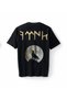 Gray Wolf Wolf Turkish Full Moon Göktürkçe Ay Printed Oversized Unisex T-Shirt T-Shirt
