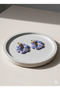 Bleu Améthyst – Handmade Purple & Navy Blue Hoop Earrings |   Elegant Design with Gold Detailing - 2