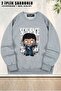Unisex Scarface Tony Montana Printed Oversized Crew Neck Sweatshirt