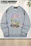 Unisex Slipknot4 Printed Oversized Crew Neck Sweatshirt