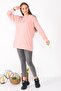 Casual Design Powder Color Tunic with Bag Detail on the Back