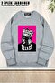 Unisex Biggie the Notorious Bıg Printed Oversized Crew Neck Sweatshirt