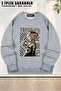 Unisex Youjo Senki Tanya Degurechaff Printed Oversized Crew Neck Sweatshirt