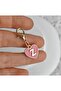 Letter Z Pink Heart Keychain or Bag Ornament