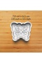 Wonderful Patterned Cute Butterflies Set Cookie and Fondant Mold - 4