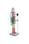 25 cm Wooden Nutcracker Figure – Handmade Christmas Decor, Decorative Christmas Puppet and Table Ornament - 2