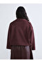 Lcw Modest Shirt Collar Women's Suede Look Jacket - 5