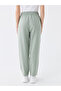 Lcw Elastic Waist Straight Linen Blend Women's Trousers - 4